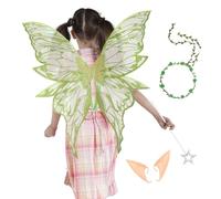 Générique Girls Fairy Wings, Butterfly Costume Accessory, Lightweight Angel Dress-Up Wings, Elastic Shoulder Straps, Sparkly Mesh Design for Cosplay, Birthday Parties, Makeup Events, Holiday