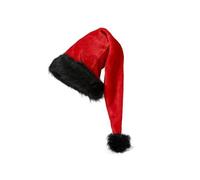 Générique Girls' Fleece Long Santa Hats Xmas Velvet Christmas Hats For Adults Keep Warm Winter Christmas Fleece Costume Child 2 Years (Hot Pink, One Size)