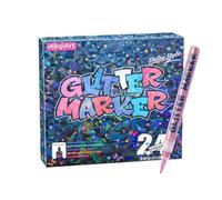 Générique Glitter Felt Tip Pens - Quick Drying Glitter Pens for Scrapbooking - for Adults Artists Students Teachers Enthusiasts Home Office School Creations