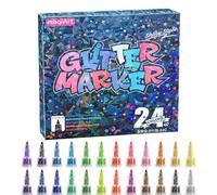 Générique Glitter Markers for Quick Drying Paint - Glitter Pens for Scrapbooking, for Adults, Artists, Students, Teachers, Enthusiasts Home, Office, School Creations