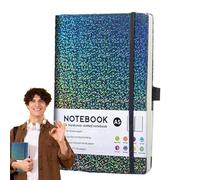 Générique Glitter Notebook - A5 Rigid Journal, 160 Lines Pages, Fixed Glitter Notebook | Writing Pad with Elastic Band Stationery Gift Girl Woman School Diary