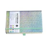 Générique Glitter Notebook - A5 Rigid Journal, 160 Lines Pages, Fixed Glitter Notebook | Writing Pad with Elastic Band Stationery Gift Girl Woman School Diary