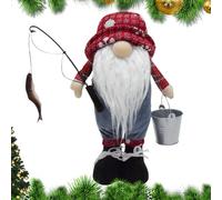Générique GNOME Christmas Plush, GNOME Fisherman Plush | 11 Inch Festival Party Faceless Scandinavian Tomte | Tomte Handmade Ornaments Table Party Figurines for Home