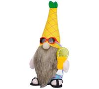 Générique GNOME Pineapple Plush | Beach Dwarf Fabric | GNOME Cute Handmade Swedish Gnome Toy | Swedish Tomte Faceless Home Table Ornament Pourerr
