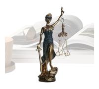 Générique Goddess Statue | Retro Ornament for Women - Decorative Female Figurine Symbol of Justice and Equity - Home Decor, Bedroom, Library, Shelf, Fireplace, Entrance, Event
