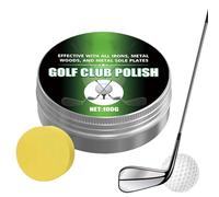 Générique Golf Clubs Cleaning Kit - 100 g Portable Polishing Paste with Sponge - Scratch Eraser for Golf Club, for Lawn Training, Practice, Garden, Sport, Birthday,
