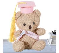 Générique Graduation Bear - Plush 5.1 Inch with Hat and Scroll, Graduation Memories | School Leaving The Gift, Office Ornament for These,