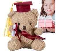 Générique Graduation Bear - Plush 5.1 Inch with Hat and Scroll, Graduation Memories | School Leaving The Gift, Office Ornament for These,