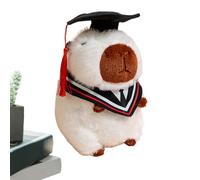 Générique Graduation Plush | Capybara Souvenir for Graduation Ceremony, Souvenir Soft Toy with Hat for Students, Friends, Decorative Bedroom, End of Study Gift