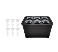 Générique Growing System, 6 Hole Kit | Garden Grow Box | for Vegetables, Flowers, Fruits, Indoor Outdoor, Garden, Greenhouse, Farm, Backyard,