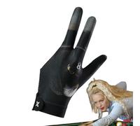 Générique Guanto Da Biliardo 3 Dita - Guanti Antiscivolo Elasticizzati E Traspiranti per Biliardo, Pool E | Guanto Regolabile per Uomo, Donna, Giovani - Accessories per Stecca E Sala Giochi