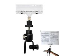 Générique Guitar Sheet Holder, Sturdy Flexible Clamp Musical Notes, Multifunctional Music Sheet Clip Paper Clamps, Guitar Accessories for Performance, 5.91 x 3.15 x 1.57 inches, Multicolored, Se