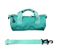 Générique Gym Bag - Drawstring Backpack, Sports Backpack | Water- Material, Robust, Easy To Clean, Zipped Compartment Inside, Adjustable Shoulder Strap, Perfect For The Gym, School, Or Leisure, Cyan