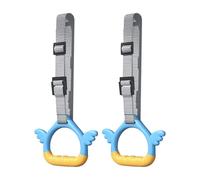 Générique Gymnastics Rings, Adjustable Straps 250 kg Pull Up Bar Fasteners - 2 Training Rings | for Indoor Outdoor Obstacle Course Garden Playground Training
