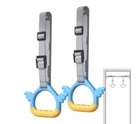 Générique Gymnastics Rings for | Adjustable Straps 250 kg Pull Up Bar Fasteners, 2 Rings Pull Up Bar | for Indoor Outdoor Obstacle Course Garden Playground Training