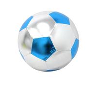 Générique Hallenfußball Kinder - Aufblasbarer Stoff Fußball | Leichter PVC Ball Ø25 cm mit Rutschfestem Design & Auslaufsicherer Düse | Weicher Trainingsball für Indoor Spiel