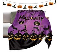Générique Halloween Blanket, Decorative Blankets, Comfortable Plush Blanket for Dorm, Armchair, Sofa, Bed, Living Room, Bedroom, Reading Sessions, Cinema, Camping