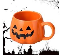 Générique Halloween Coffee Mug - Cute Ceramic Mug for Halloween - 400ml Spooky Cup for Tea and Water for Autumn Kitchen Travel Camping Home Dorm