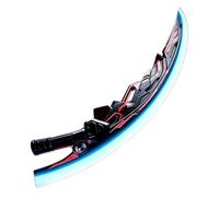 Générique Halloween Cosplay Accessory, Sound and Light, 7 Colours, 33 x 3.5 x 3.5 cm, Fantasy Stick, LED Flashing Wand Movie , for Dramatic Stage Show, Spect