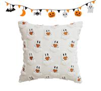 Générique Halloween Cushion Covers | 45 x 45 cm Ghost Design, Decorative Soft Cushion Cover for Sofa, Kitchen, Bedroom,