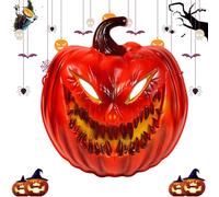 Générique Halloween Face Cover - Face Mask | Hood Mask | Ghost Cover | Halloween Cosplay Face Cover | Pumpkin & Ghost Full Fabric Masquerade PVC Accessory