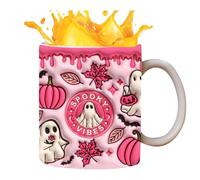 Générique Halloween Ghost Mug - Scary Ceramic Coffee Mug | Ghost Drink Whiskey Juice Wine Water Soup Beer Prop Party Home Decoration Halloween Gift Fun Safe L