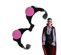 Générique Halloween Glowing Costume Glasses, 14.5 cm, LED Glasses with Eyes, Funny Personality Horror Glasses, Party, Strange Eyes, Role Play Accessories