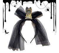 Générique Halloween Hair Accessory | Gothic Headpiece with Veil, Scary Costume Accessories for Parties, Carnivals, Masquerade Show