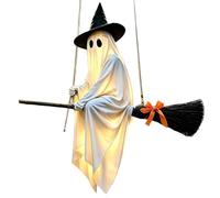 Générique Halloween Oscillating Luminous Ghost Accessory with Remote Control, Oscillating Ghost Decoration | for Garden Yard Porch Haunted House Lawn Patio Entrance