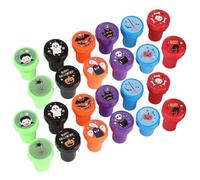 Générique Halloween Stamps - 24 Pieces Automatic Ink Stamps, Halloween Party Set, Assorted Stamps for Sweets or Scary Pranks | Stamp Set for Games and Rewards in Class