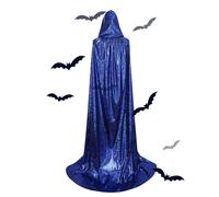Générique Halloween Witch Costume Cloak, Unisex Full Length Hooded Cape | Soft Comfortable Hooded Cloak, Full Length to Unisex for Halloween Parties