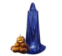 Générique Halloween Witch Costumes Cloak, Unisex Full Length Hooded Cape | Comfortable Hooded Cape For Women | Full Length Mardi Gras To Unisex For Parties