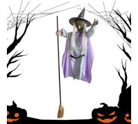 Générique Halloween Witch Decorations - Outdoor - Novelty Light Up Decor for Outdoor Parties Patios Gardens Festive Gatherings
