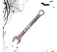 Générique Halloween Wrench Prop, Bloody Simulation Tool, 17.72x4.72in Horror Party Accessory, Realistic Cosplay Design, Authentic Material for Bars, Escape Rooms, Parties, Gatherings