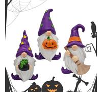Générique HalloweenGnomes Statue - Set of 6 Halloween GNOME Figures, Magnesium Garden Statues | Vibrant Autumn Colours Halloween Lawn Decor Outdoor, O