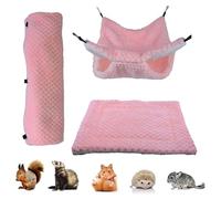 Générique Hammocks for Ferrets - Plush Heated Nest | Bed for Chinchilla - for Guinea Pig Ferret Hamster Chinchilla Cage Sleep Rest Play Climbing Hide