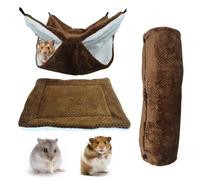 Générique Hamster Hammock - Activity Tunnel, Soft Warm Mat, Plush Material, Hammock for Small Animals - for Flying Mouse, Ferret, , Dodo, Rest, , Game, Climbing, Winter