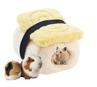 Générique Hamster Kennel House, Small Animal Shelter Partially Closed Decorative Habitat - Winter Warm House for Hamster | for Climbing Dodo Hedgehog Squirrel Chinchilla