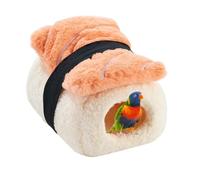 Générique Hamster Warm Bed, Partially Closed Small Animal Shelter Decorative Habitat | Soft Bedding Habitat Small Animal - Hiding Dodo and Scratching Post for Hamster Chinchilla Squirrel and Other