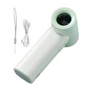 Générique Handheld Fan - Rechargeable 3000mAh Handheld Fan | 5 Speeds with Wrist Strap for Bedroom, Office, Beach, Outdoor, Women, Car, Camping