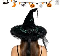 Générique Handmade Adjustable Witch Hat Fancy Dress Accessory