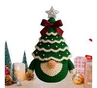 Générique Handmade Crochet Gnomes, Faceless Christmas decorations with woven details for Festive, Cute GNOME Figurines for Office Coat Room