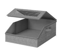 Générique Hat Storage Box - Thick Cardboard Zip Container - Baseball Cap Organizer - Clothes Scarves Home Bedroom Car Family Friends