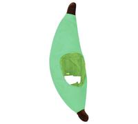 Générique Headgear Cute Fury Fury Banana Plush Headgear Fruit Head Cover | Hat for Cosplay Halloween Parties and Special Occasions