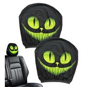 Générique Headrest Covers, Pair of Headrest Covers with Funny Giant Eyes, Elastic Protection for Travel, Road, Camping, Driving, Daily Driving, Road Travel, Camping