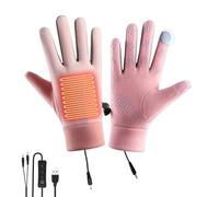 Générique Heated Gloves for Men | Winter Electric Mittens USB Powered Touch | USB Heated Gloves for Outdoor Women Men Women Youth - Ski Hiking Work