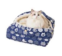 Générique Heated Mat for Cats, Foldable Winter Sleeping Nest - Cavern-Shaped Bed for Cats - for Winter Indoor Pets Living Room Apartment Bedroom Balcony Home