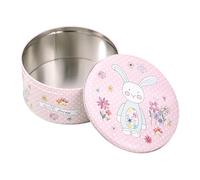 Générique Holiday Boxes With Lids | Easter Bunny Metal Storage Box | Round Storage Box for Biscuits - for and Adults Biscuits Themed Parties