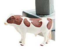 Générique Holstein Cow Figure, Realistic Agricultural Cow Figurine - Cute Cow Educational Figurine, Boys Girls Early Learning Table Ornaments