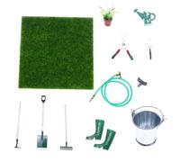 Générique Home Accessories | Figurines with Rake and Shovel - 12 Pieces Garden Watering Can for Home - for Collectors Christmas Birthday Parties Terrace Photo Scenes